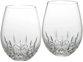 Waterford Lismore Nouveau stemless Deep Red wine pair
