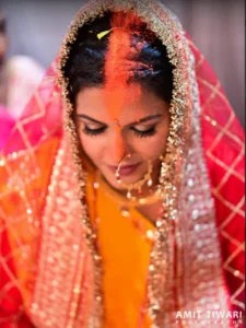 Bride candid