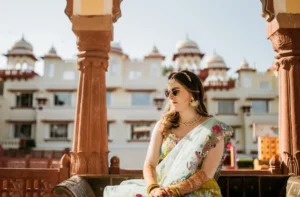 Bride pose