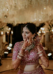 Bride pose