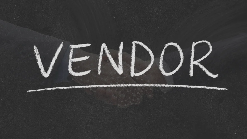 Forgetting to confirm with vendors